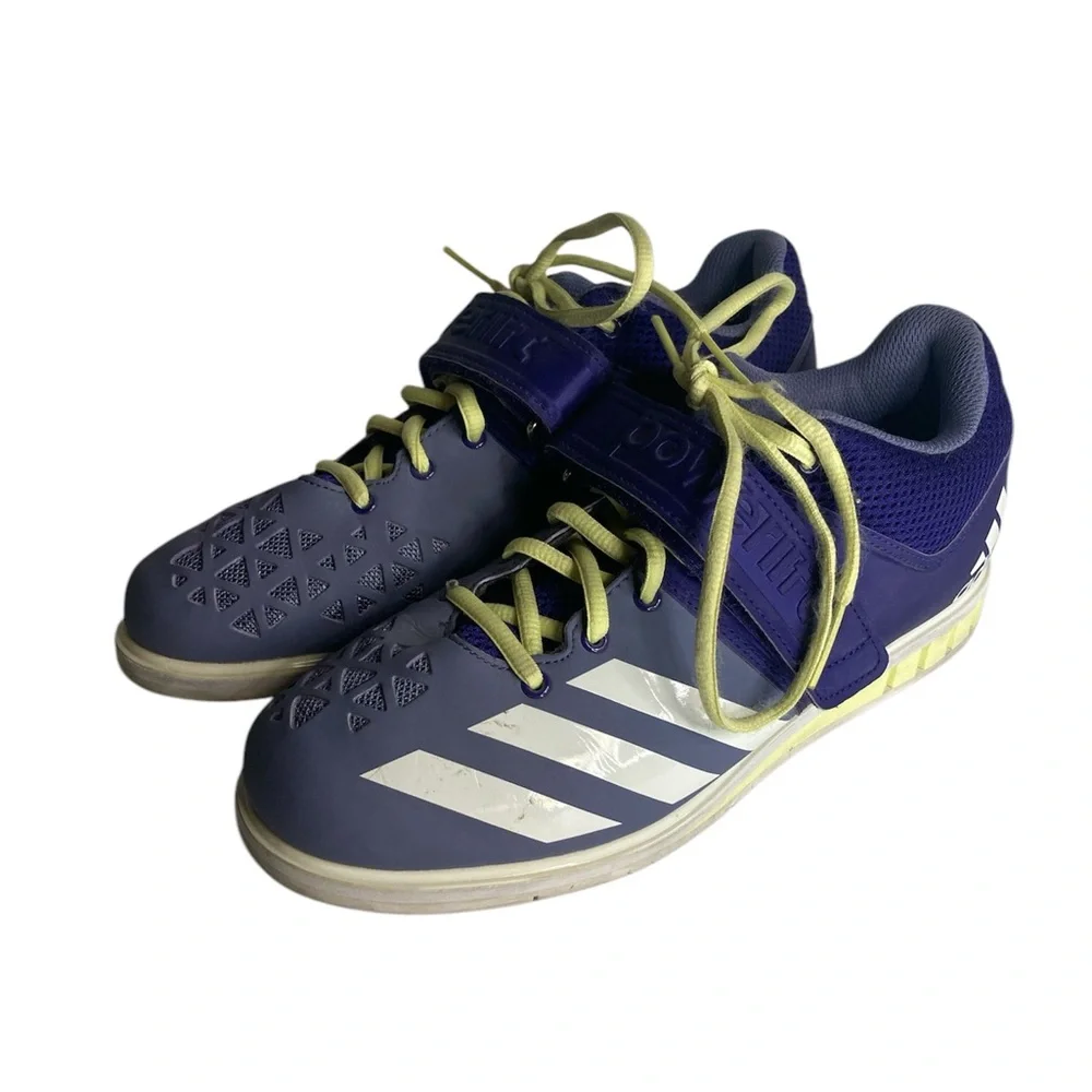 Adidas Powerlift 3 Womens Weightlifting Shoes Purple AQ4477 Size 8.5